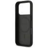 Чохол Guess Grained Flowers Classic Logo для iPhone 17 Pro Black with MagSafe (GUHMP17LPGNMPLMK)