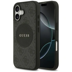 Чохол Guess 4G Circle Classic Logo для iPhone 17 Black with MagSafe (GUHMP17SP4PGRSGK)