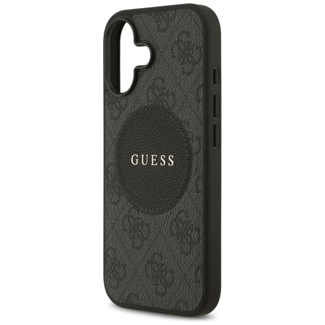 Чохол Guess 4G Circle Classic Logo для iPhone 17 Black with MagSafe (GUHMP17SP4PGRSGK)