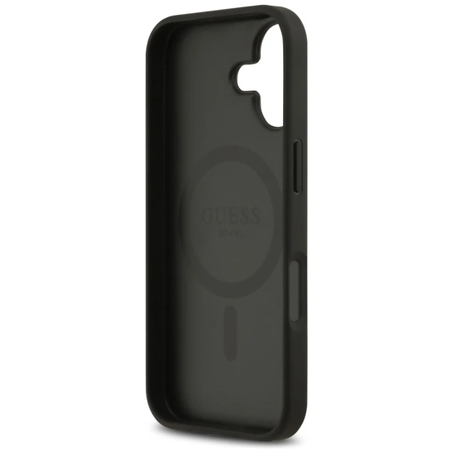 Чохол Guess 4G Circle Classic Logo для iPhone 17 Black with MagSafe (GUHMP17SP4PGRSGK)