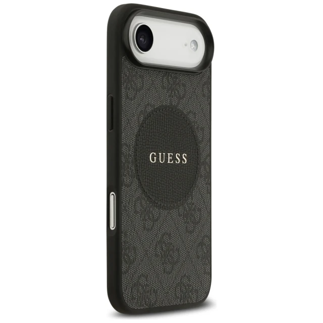 Чохол Guess 4G Circle Classic Logo для iPhone 17 Air Black with MagSafe (GUHMP17MP4PGRSGK)