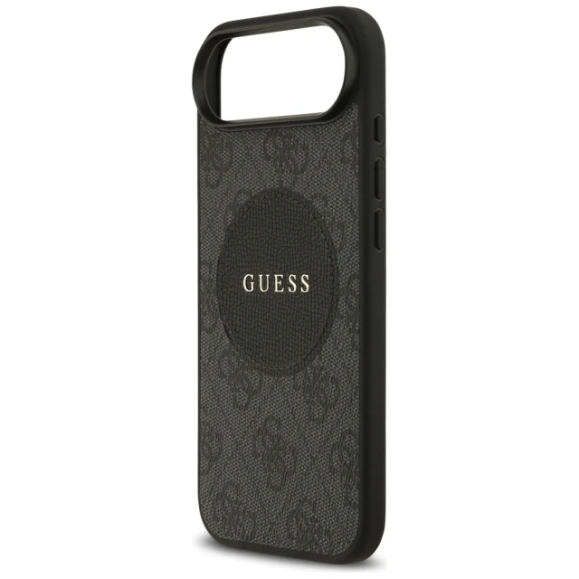 Чохол Guess 4G Circle Classic Logo для iPhone 17 Air Black with MagSafe (GUHMP17MP4PGRSGK)