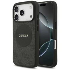 Чохол Guess 4G Circle Classic Logo для iPhone 17 Pro Black with MagSafe (GUHMP17LP4PGRSGK)