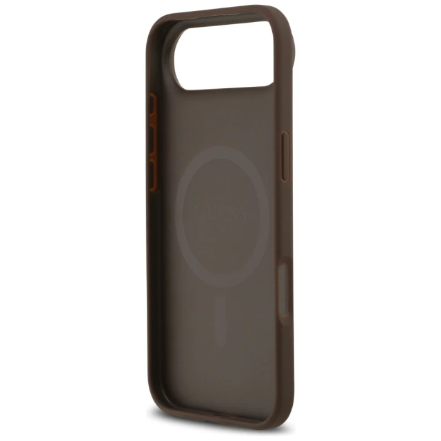 Чохол Guess 4G Circle Classic Logo для iPhone 17 Air Brown with MagSafe (GUHMP17MP4PGRSGW)