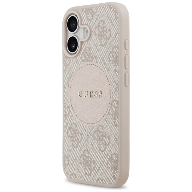 Чохол Guess 4G Circle Classic Logo для iPhone 17 Pink with MagSafe (GUHMP17SP4PGRSGP)