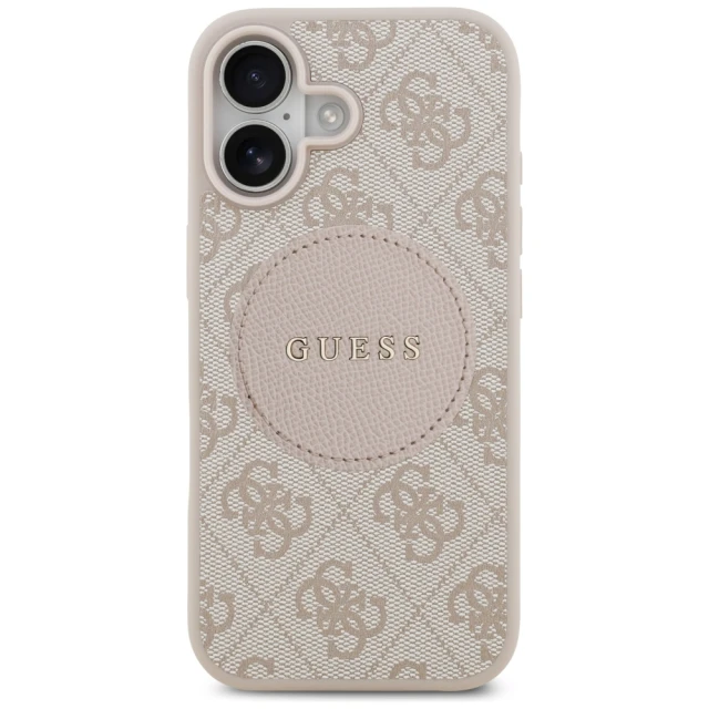 Чохол Guess 4G Circle Classic Logo для iPhone 17 Pink with MagSafe (GUHMP17SP4PGRSGP)