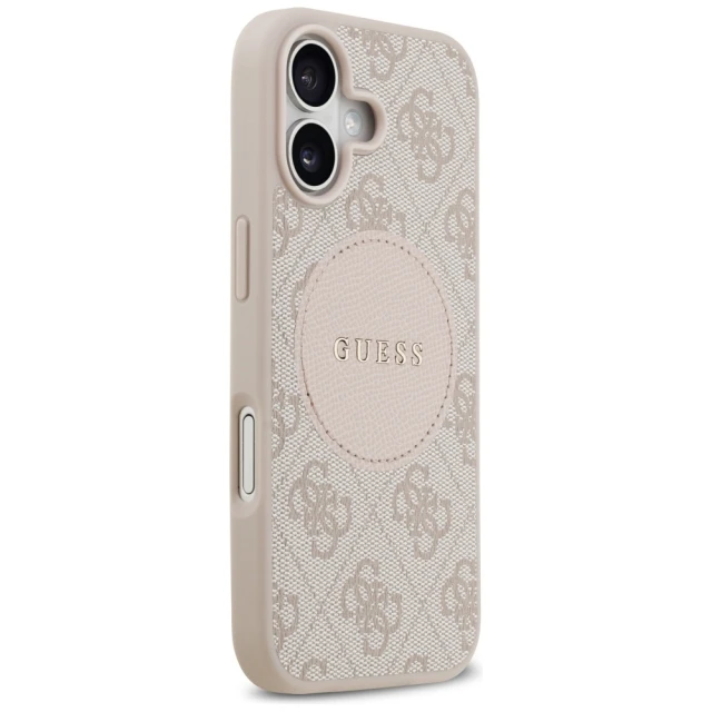Чохол Guess 4G Circle Classic Logo для iPhone 17 Pink with MagSafe (GUHMP17SP4PGRSGP)