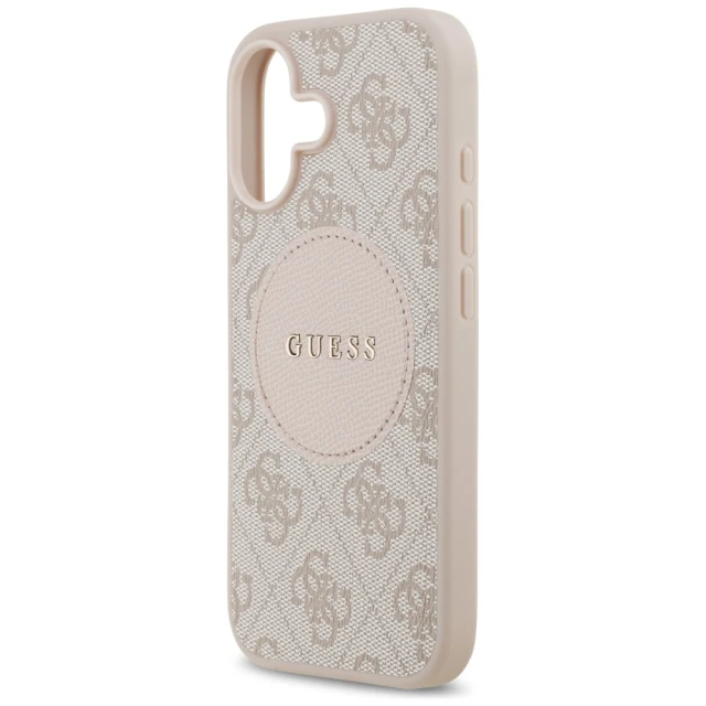 Чохол Guess 4G Circle Classic Logo для iPhone 17 Pink with MagSafe (GUHMP17SP4PGRSGP)