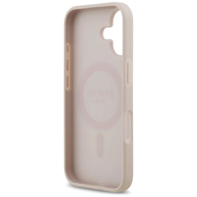 Чохол Guess 4G Circle Classic Logo для iPhone 17 Pink with MagSafe (GUHMP17SP4PGRSGP)
