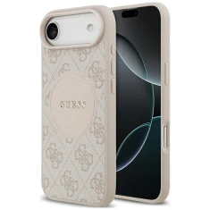 Чохол Guess 4G Circle Classic Logo для iPhone 17 Air Pink with MagSafe (GUHMP17MP4PGRSGP)
