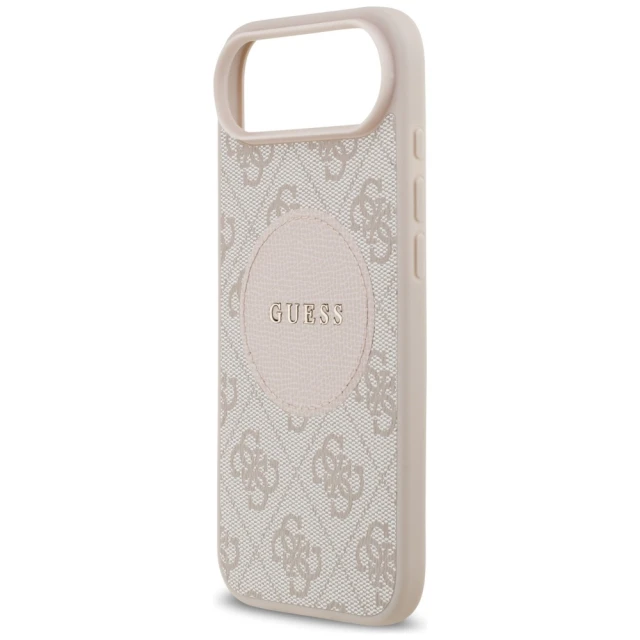 Чохол Guess 4G Circle Classic Logo для iPhone 17 Air Pink with MagSafe (GUHMP17MP4PGRSGP)