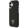 Чохол Guess Grained Triangle Logo для iPhone 17 Black with MagSafe (GUHMP17SPGTSPSK)