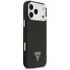 Чохол Guess Grained Triangle Logo для iPhone 17 Pro Black with MagSafe (GUHMP17LPGTSPSK)