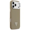 Чохол Guess Grained Triangle Logo для iPhone 17 Pro Brown with MagSafe (GUHMP17LPGTSPSW)