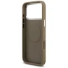 Чохол Guess Grained Triangle Logo для iPhone 17 Pro Brown with MagSafe (GUHMP17LPGTSPSW)