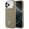 Чохол Guess Grained Triangle Logo для iPhone 17 Pro Max Brown with MagSafe (GUHMP17XPGTSPSW)