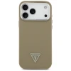 Чохол Guess Grained Triangle Logo для iPhone 17 Pro Max Brown with MagSafe (GUHMP17XPGTSPSW)
