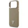 Чохол Guess Grained Triangle Logo для iPhone 17 Pro Max Brown with MagSafe (GUHMP17XPGTSPSW)