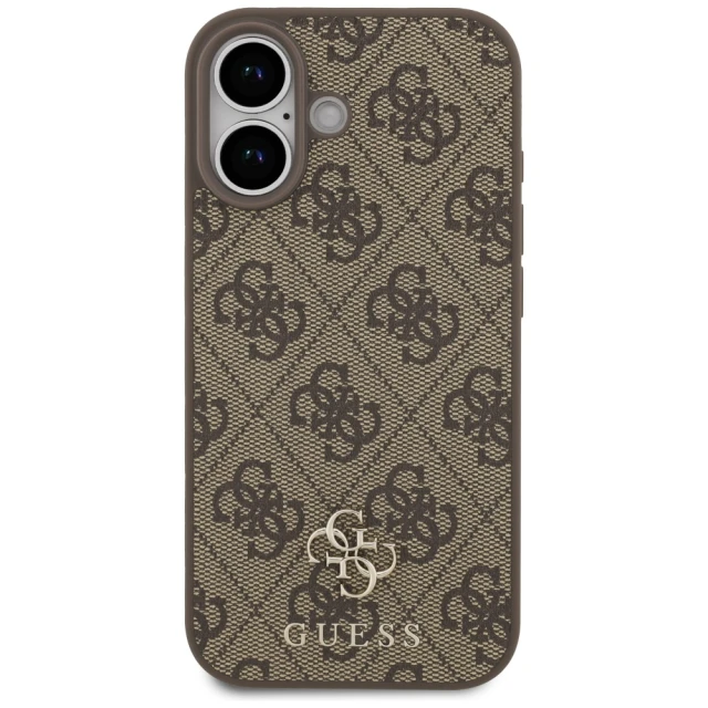 Чохол Guess 4G Small Classic Logo для iPhone 17 Brown with MagSafe (GUHMP17SP4SM4MW)