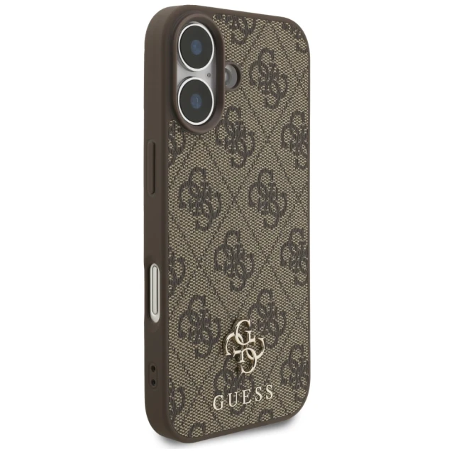 Чохол Guess 4G Small Classic Logo для iPhone 17 Brown with MagSafe (GUHMP17SP4SM4MW)