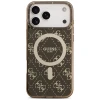 Чохол Guess IML 4G Background для iPhone 17 Pro Brown with MagSafe (GUHMP17LH4DTEW)