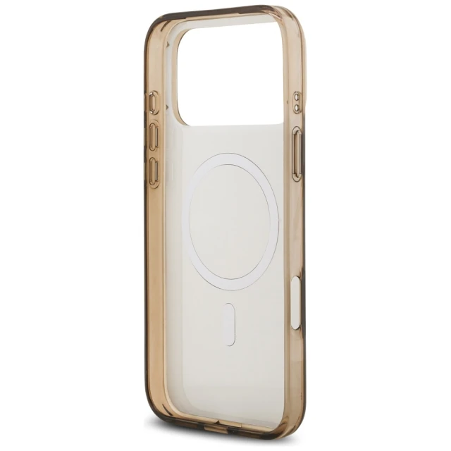 Чохол Guess IML 4G Background для iPhone 17 Pro Max Brown with MagSafe (GUHMP17XH4DTEW)