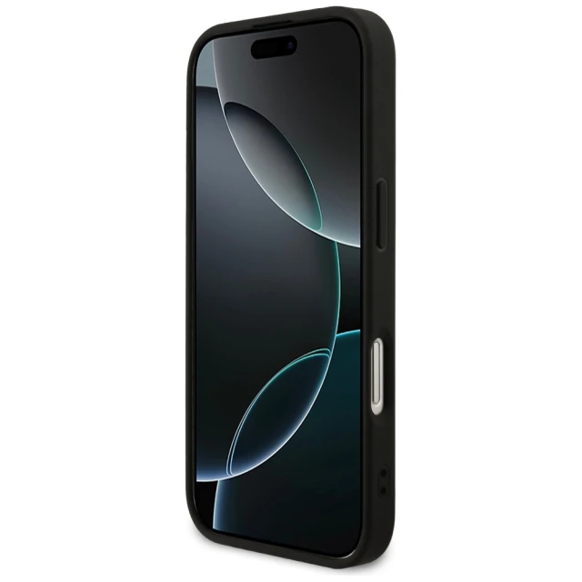 Чехол Guess 4G Ring Classic Logo для iPhone 17 Black with MagSafe (GUHMP17SG4GFRK)