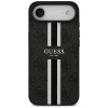 Чохол Guess 4G Printed Stripes для iPhone 17 Air Black with MagSafe (GUHMP17MP4RPSK)