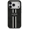 Чохол Guess 4G Printed Stripes для iPhone 17 Pro Black with MagSafe (GUHMP17LP4RPSK)
