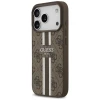Чехол Guess 4G Printed Stripes для iPhone 17 Pro Brown with MagSafe (GUHMP17LP4RPSW)