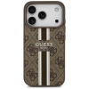 Чехол Guess 4G Printed Stripes для iPhone 17 Pro Brown with MagSafe (GUHMP17LP4RPSW)