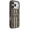 Чехол Guess 4G Printed Stripes для iPhone 17 Pro Brown with MagSafe (GUHMP17LP4RPSW)