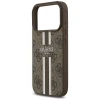 Чехол Guess 4G Printed Stripes для iPhone 17 Pro Brown with MagSafe (GUHMP17LP4RPSW)