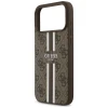 Чохол Guess 4G Printed Stripes для iPhone 17 Pro Max Brown with MagSafe (GUHMP17XP4RPSW)
