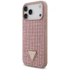 Чохол Guess Rhinestone Triangle Logo для iPhone 17 Pro Max Pink (GUHCP17XHDGTPP)