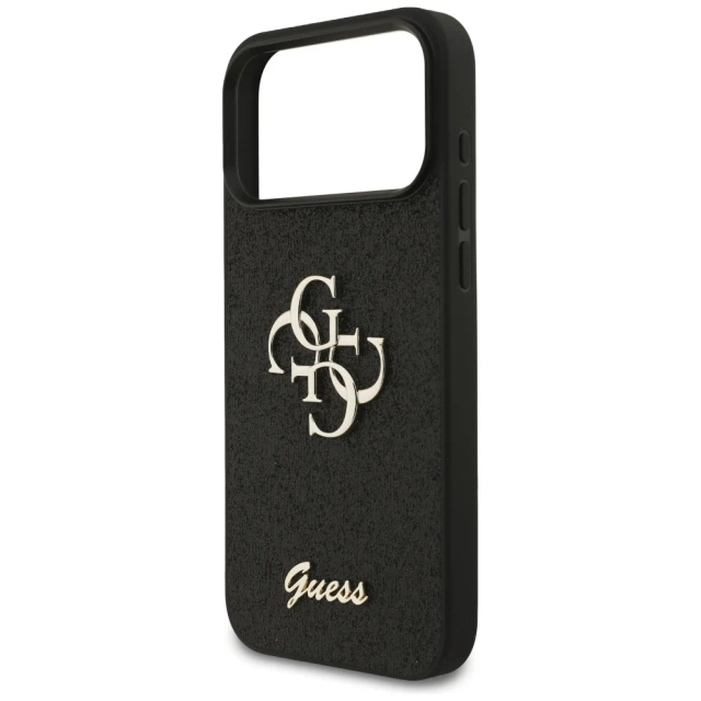 Чохол Guess Fixed Glitter Big 4G для iPhone 17 Pro Max Black (GUHCP17XHG4SGK)
