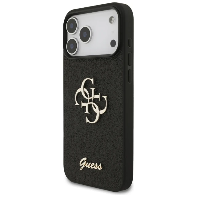 Чохол Guess Fixed Glitter Big 4G для iPhone 17 Pro Max Black (GUHCP17XHG4SGK)