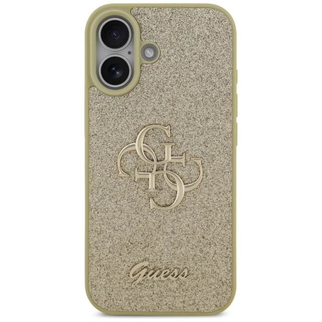 Чохол Guess Fixed Glitter Big 4G для iPhone 17 Gold (GUHCP17SHG4SGD)