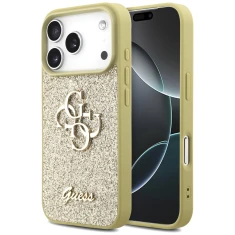 Чохол Guess Fixed Glitter Big 4G для iPhone 17 Pro Gold (GUHCP17LHG4SGD)