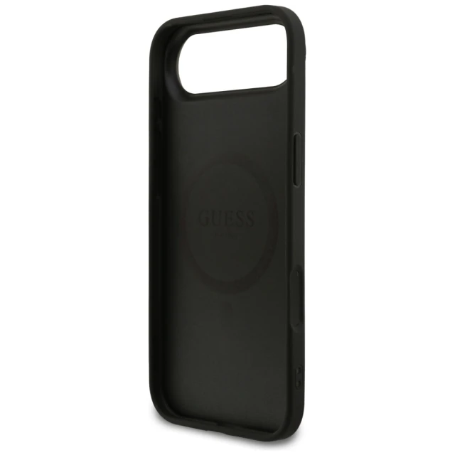 Чохол Guess Saffiano Classic Logo для iPhone 17 Air Black with MagSafe (GUHMP17MPSAHMCK)