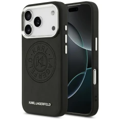 Чохол Karl Lagerfeld Point & Metal Logo для iPhone 17 Pro Max Black with MagSafe (KLHMP17XPSKRPMK)