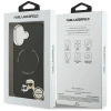 Чохол Karl Lagerfeld Karl & Choupette Pins для iPhone 17 Black with MagSafe (KLHMP17SPSMLRKCK)