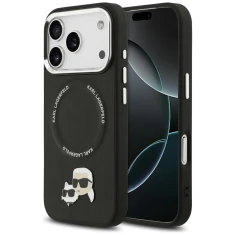 Чохол Karl Lagerfeld Karl & Choupette Pins для iPhone 17 Pro Black with MagSafe (KLHMP17LPSMLRKCK)