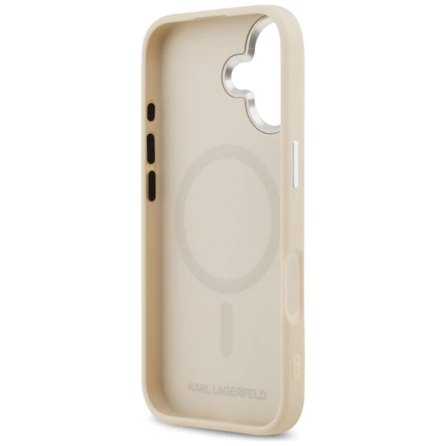 Чохол Karl Lagerfeld Karl & Choupette Pins для iPhone 17 Beige with MagSafe (KLHMP17SPSMLRKCE)