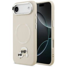 Чохол Karl Lagerfeld Karl & Choupette Pins для iPhone 17 Air Beige with MagSafe (KLHMP17MPSMLRKCE)