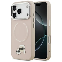 Чохол Karl Lagerfeld Karl & Choupette Pins для iPhone 17 Pro Max Pink with MagSafe (KLHMP17XPSMLRKCP)