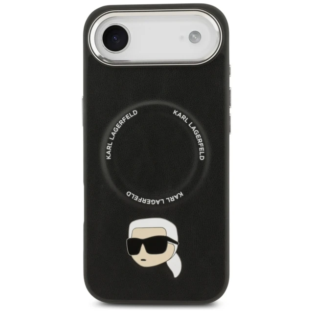 Чохол Karl Lagerfeld Karl Pin для iPhone 17 Air Black with MagSafe (KLHMP17MPSMLRKLK)