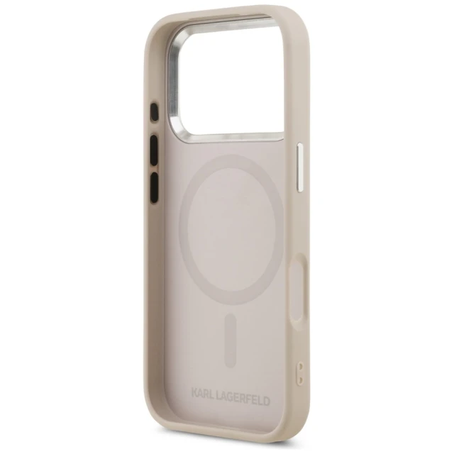 Чехол Karl Lagerfeld Choupette Pin для iPhone 17 Pro Max Pink with MagSafe (KLHMP17XPSMLRCHP)