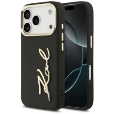 Чехол Karl Lagerfeld Karl Script Logo для iPhone 17 Pro Black (KLHCP17LPSKMGVK)