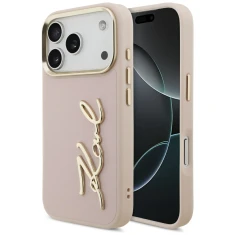 Чехол Karl Lagerfeld Karl Script Logo для iPhone 17 Pro Pink (KLHCP17LPSKMGVP)